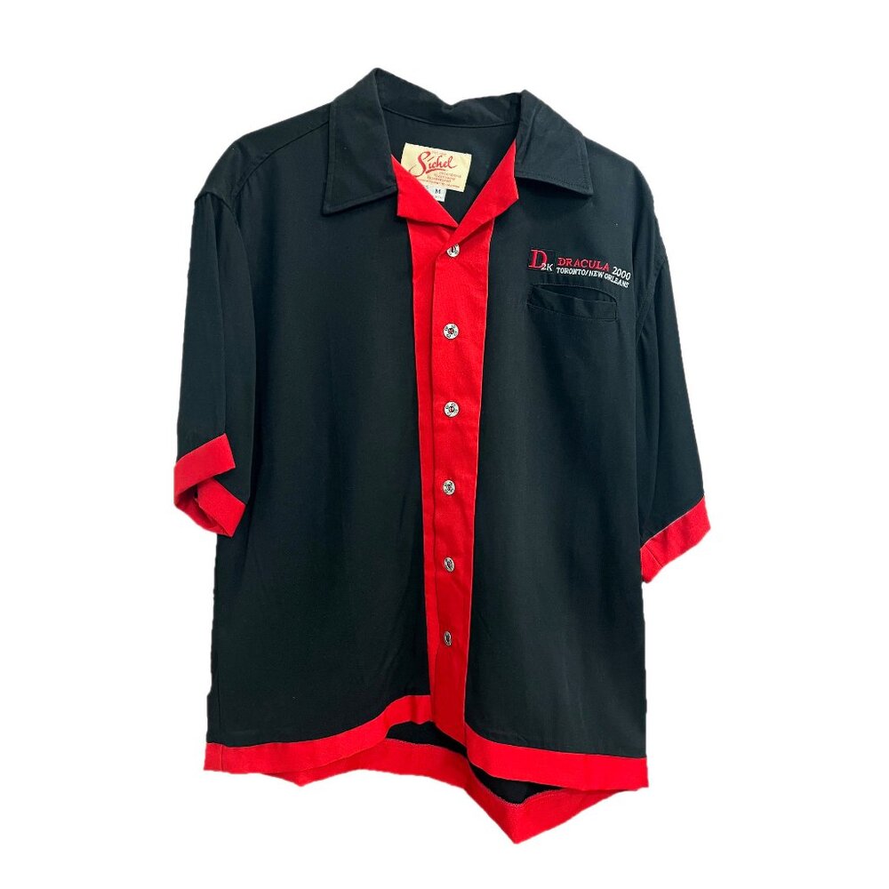 Authentic Dracula 2000 Movie Crew Bowling Shirt Black & Red Casual - Never Worn